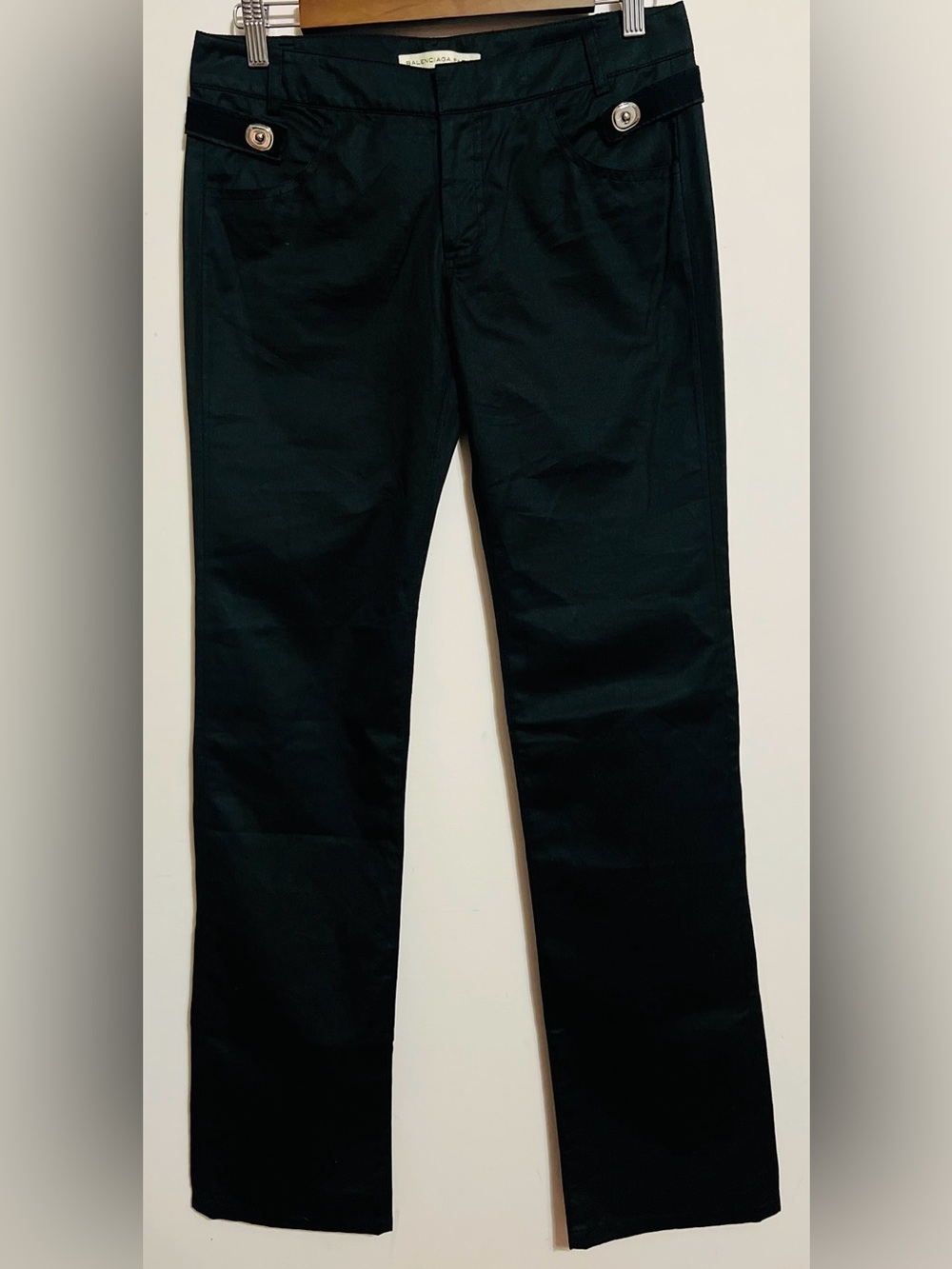 Balenciaga Classic Black Straight-Leg Pants